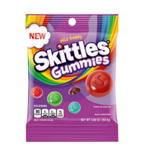 Skittles Gummies Wild Berry Peg Bag 5.8oz / 164g