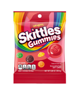 Skittles: Skittles Gummies Original Peg Bag 5.8oz / 164g