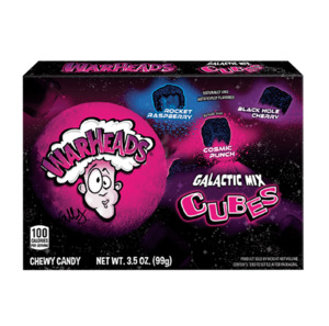 Warheads: WarHeads Galactic Mix Cubes Theatre Box 3.5oz / 99g