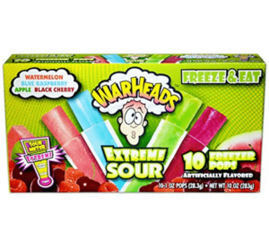 Warheads Extreme Sour Freezer Pops 283g 10 pack
