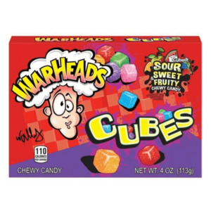 Warheads: WarHeads Chewy Cubes Theatre Box 4 oz / 113.4g