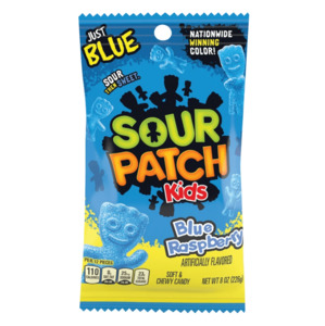 Sour Patch Kids Blue Raspberry Peg Bag 8oz / 226g