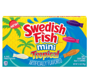 Swedish Fish: Swedish Fish Tropical Theatre Box 3.5 oz / 99g
