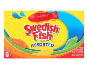 Swedish Fish: Swedish Fish Assorted Theatre Box 3.5 oz / 99g