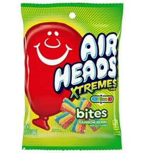 Airheads: Airheads Xtremes Bites Rainbow Berry Peg Bag 3.8oz / 108g