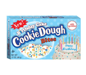 Taste Of Nature: Taste Of Nature Birthday Cake Cookie Dough Bites Theatre Box 3.1oz / 88g