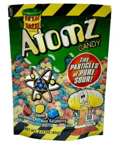 Toxic Waste: Toxic Waste Atomz Candy Bag 60g