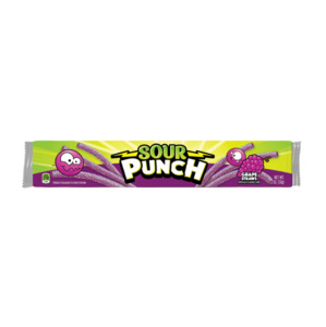 New: Sour Punch Grape Straws - dated 2oz / 57g