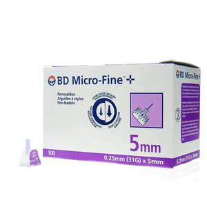 BD Microfine Pen Needle 31g x 5mm - 100 Pack