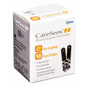 Health Wellbeing: Caresens N Strips for N blood glucose meters x50