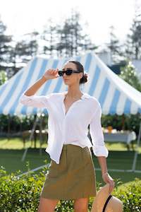 Re:Union Label Saintly Linen Skirt