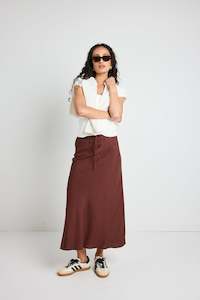 Among The Brave Summit Tie Waist Skirt