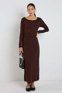 Stories be Told Vertigo Jersey Midi Dress