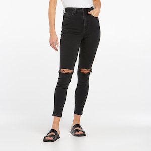 Skinny Jeans: Lee High Licks Black Rukus