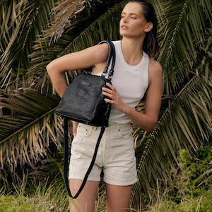 Handbags: Status Anxiety Last Mountains Black Bubble