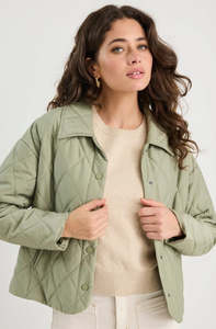 Greens: Among The Brave Absolute Collared Quilted Jacket