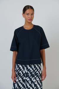 Blouses: Naturals By O&J Cotton Polin Tee