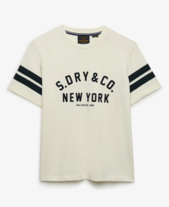 T Shirts Singlets: Superdry Country Club Applique Tee
