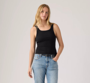 T Shirts Singlets: Levis Essential Rib Tank
