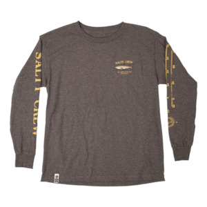 Sale In Childrens: Bruce Boys Long Sleeve Tee - Charcoal Heather