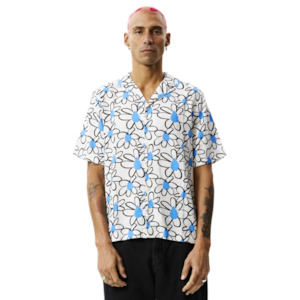 Sale In Menswear: Waterfall Cuban Short Sleeve Shirt - White