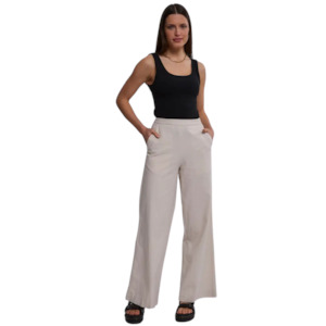 Womens Fashion: Lin-In Staple Pants - Natural