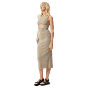 Sale In Womeswear: Clara Knit Cut Out Maxi Dress - Olive
