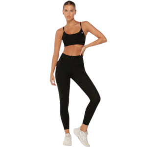 Lorna Jane: Lotus Ankle Biter Leggings - Black