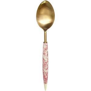 Kip Co: Pink Marble Serving Spoon