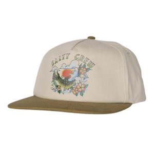 Hopper 5 Panel Cap - Oyster/Brown