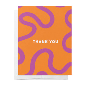 For Her: Thank You - Greeting Card Orange