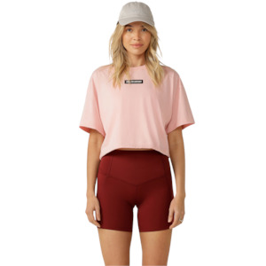 Lorna Jane: Trail Blazer Cropped Tee - Cotton Candy
