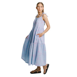 Tie Up Ziggy Dress - Water