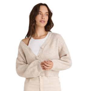 Under 100: Wholesome Oat Chunky Knit Cardigan