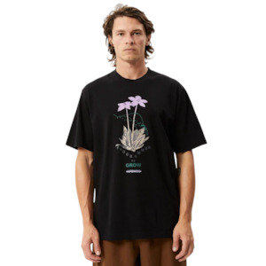 Communication Retro Graphic T-Shirt - Black