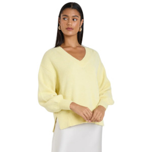 Under 100: Harvest Butter V Neck Knit Jumper