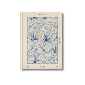 Father Rabbit | Weekly Diary 2026 | Prussian Blue Floral