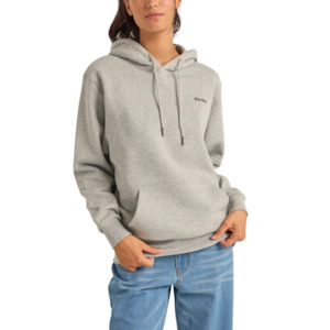 Rhythm: Logo Boyfriend Fleece Hood - Grey