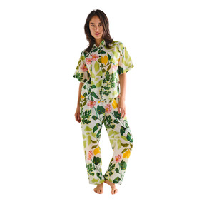 New In Fashion: Wander Adult Organic Cotton Short Sleeve Shirt & Pant Pyjama