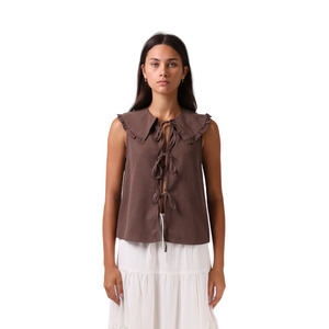 New In Fashion: Addison Blouse - Chocolate