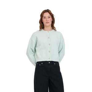 Elle Crop Cardigan Mint