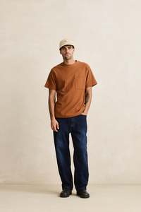 Menswear: Vintage Terry SS T-Shirt - Tobacco
