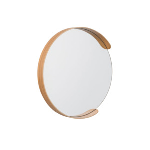 Under 100: Segment Mirror - Natural Oak