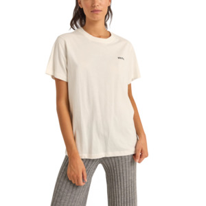 Rhythm: Logo Boyfriend Tee - White