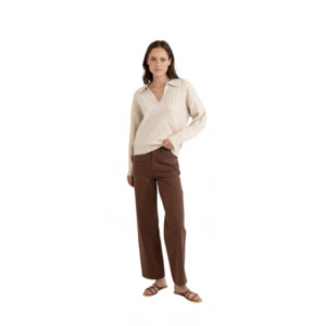 Rhythm: Lexie V-Neck Collared Jumper