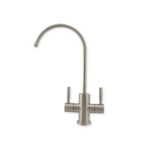 Dual Source Tap Gooseneck - Brushed Stainless