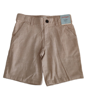 Tan Chambray Flat-Front Adjustable Waist Shorts - Cat & Jack - IPAMO