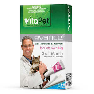 cat health: Evance Flea Prevention & Treatment Cat Over 4kg