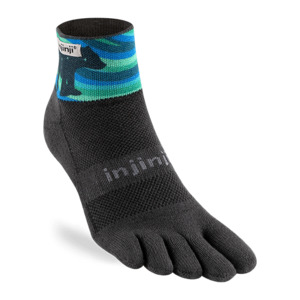 Injinji Performance Toesocks: SALE: Injinji Artist Designed Men's Trail Mini-Crew Toesocks