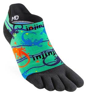 Injinji Performance Toesocks: SALE: Injinji SPECTRUM Womens Run Lightweight No-Show Toesocks